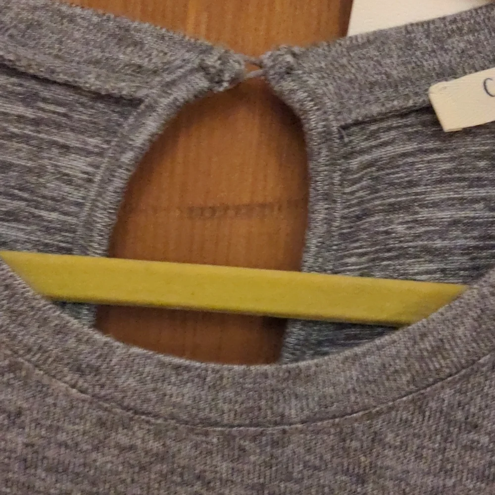 Como Blu Gray Wide Leg Knit Athleisure Jumpsuit Size Small - Picture 3 of 9